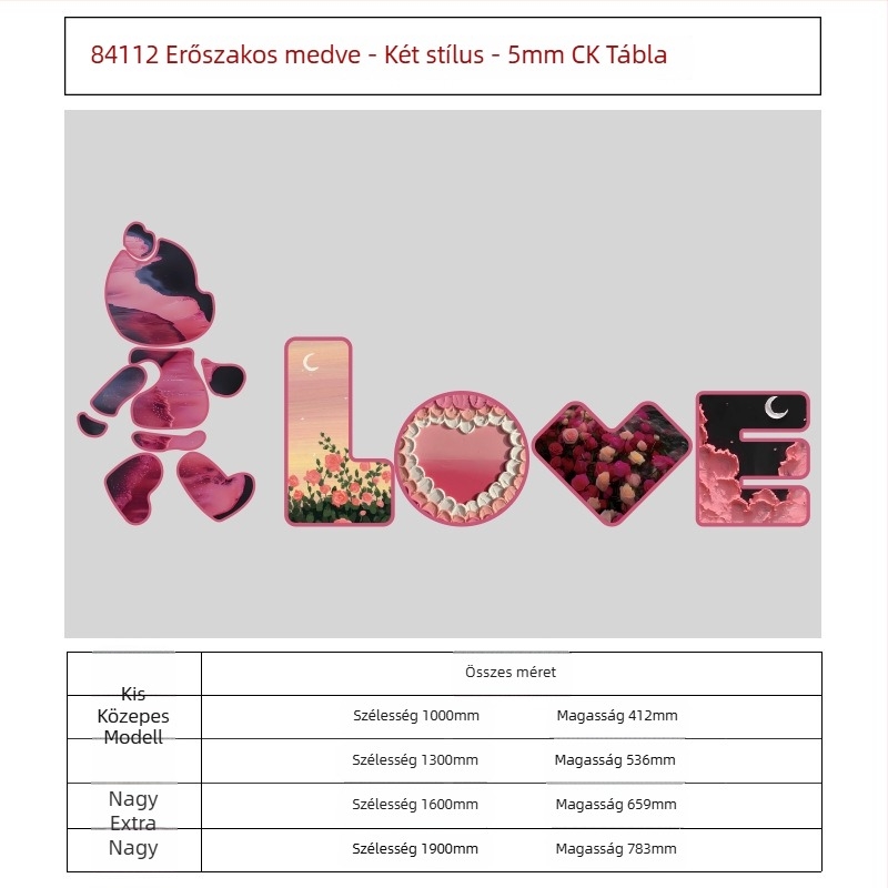 PVC falmatrica készlet – 5+ darab, dekoratív 3D modern minimalistikus falmatricák