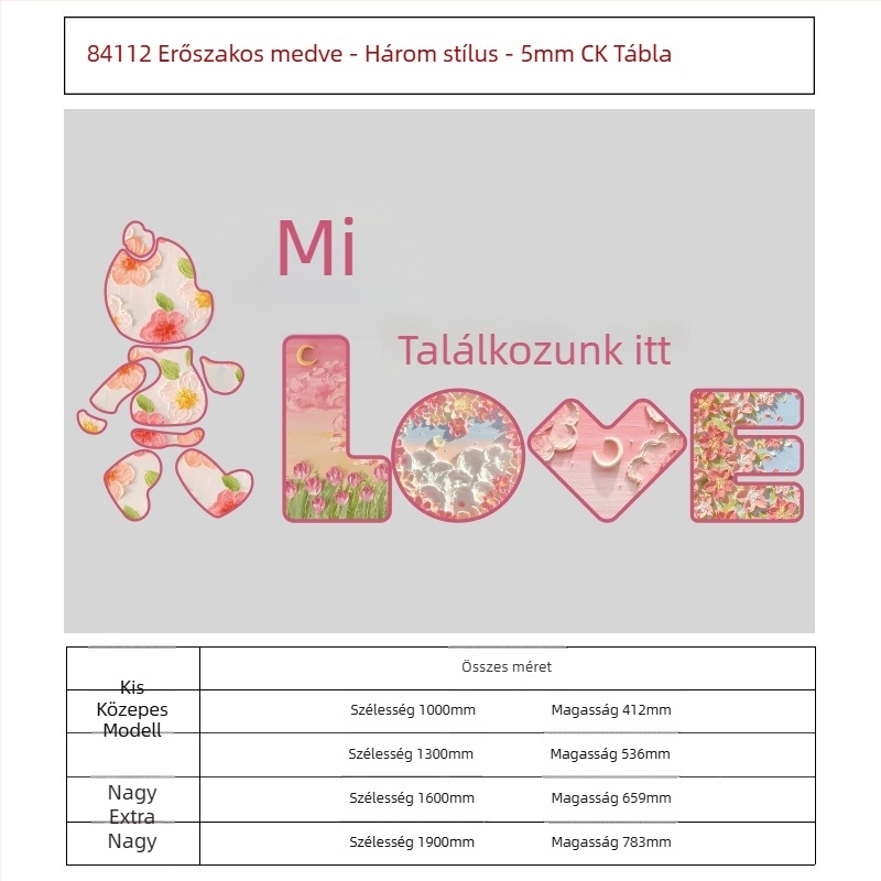 PVC falmatrica készlet – 5+ darab, dekoratív 3D modern minimalistikus falmatricák