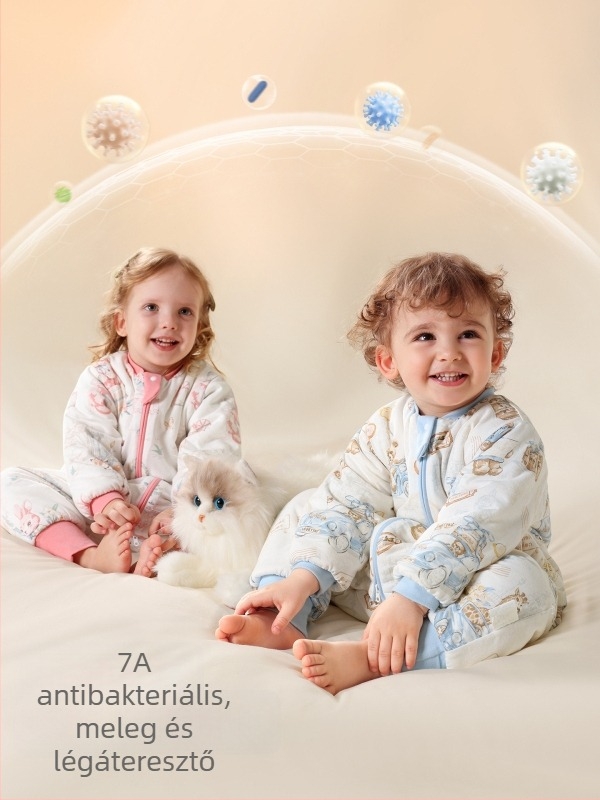 Beidasi Bébi alvózsák szétválasztott lábakkal, 95% pamut, antibakteriális, hőmérséklet-szabályozó, minden évszakra