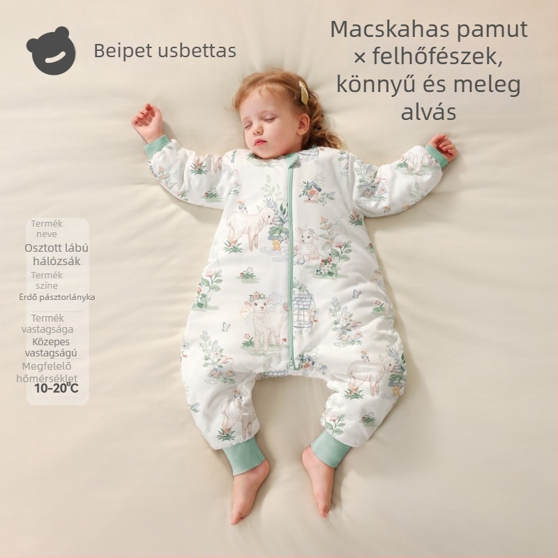 Beidasi Bébi alvózsák szétválasztott lábakkal, 95% pamut, antibakteriális, hőmérséklet-szabályozó, minden évszakra