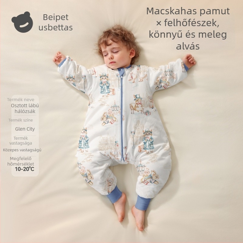 Beidasi Bébi alvózsák szétválasztott lábakkal, 95% pamut, antibakteriális, hőmérséklet-szabályozó, minden évszakra