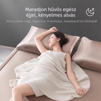 Matkészlet ice silk és rattan anyagból, összecsukható, modern minimalista stílus