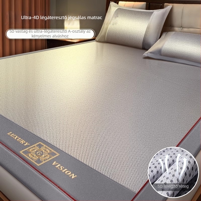 Matkészlet ice silk és rattan anyagból, összecsukható, modern minimalista stílus