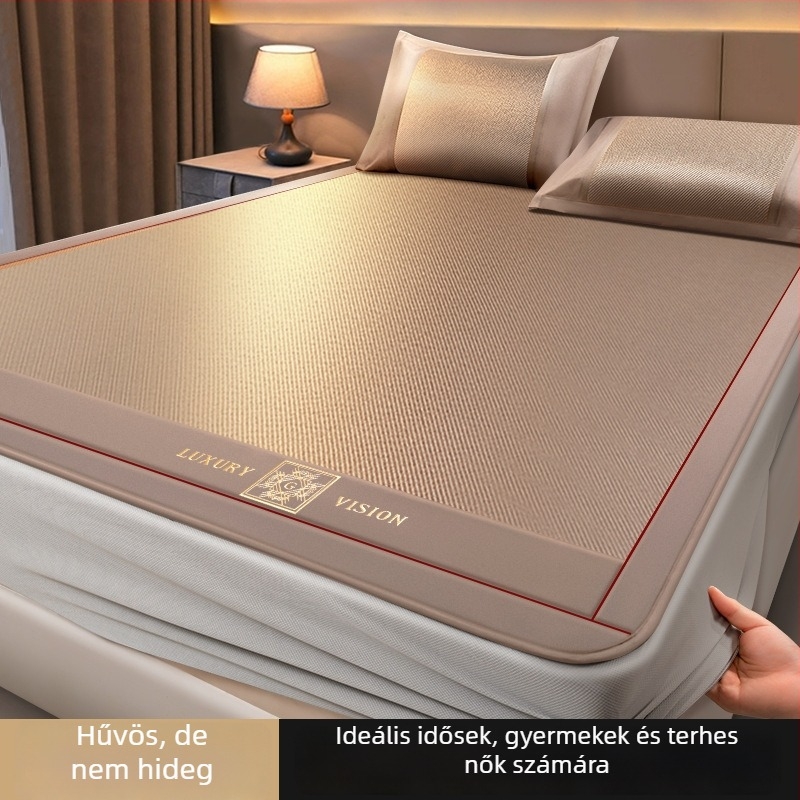 Matkészlet ice silk és rattan anyagból, összecsukható, modern minimalista stílus