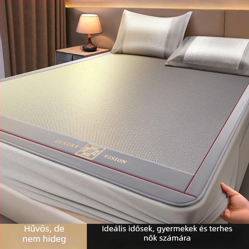 Matkészlet ice silk és rattan anyagból, összecsukható, modern minimalista stílus