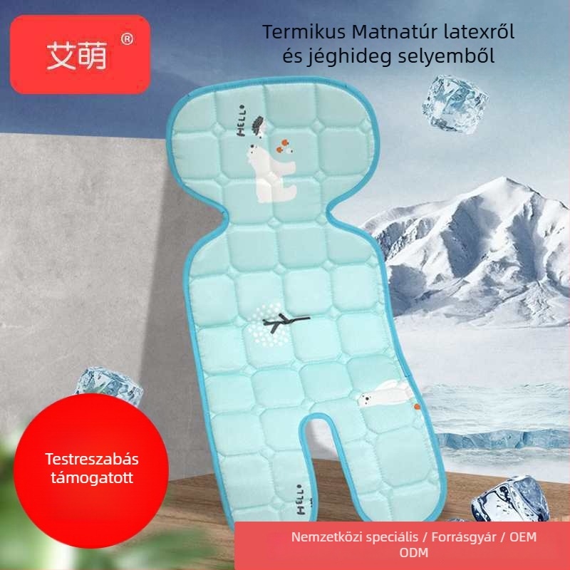 Aimeng Baba kocsi ülés párna – szellős lenanyagból, 0–1 éveseknek, hűsítő hatás