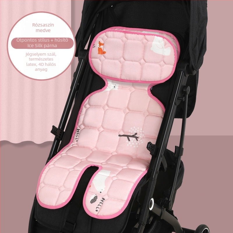 Aimeng Baba kocsi ülés párna – szellős lenanyagból, 0–1 éveseknek, hűsítő hatás