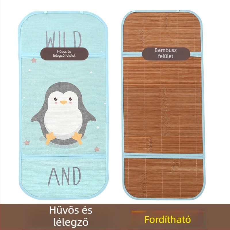 Csecsemő kocsi hűtő párna – lélegző Ice Silk bevonat, bambusz rost, 1–2 évesek számára, matrac a babáknak