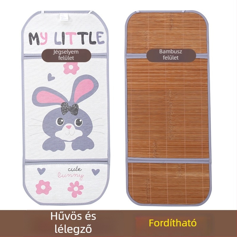 Csecsemő kocsi hűtő párna – lélegző Ice Silk bevonat, bambusz rost, 1–2 évesek számára, matrac a babáknak