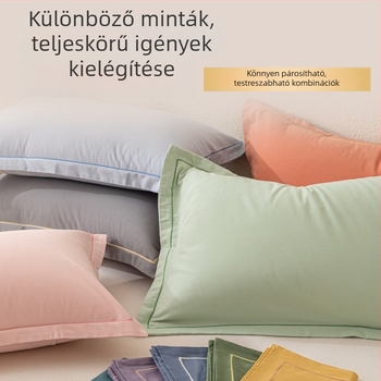 Párnahuzat-pár, bolyhosított 100% pamut, quiltelt, 40S szövet, reaktív festés, modern minimalist stílus