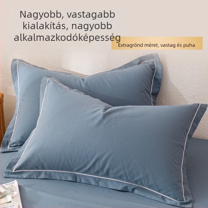 Párnahuzat-pár, bolyhosított 100% pamut, quiltelt, 40S szövet, reaktív festés, modern minimalist stílus