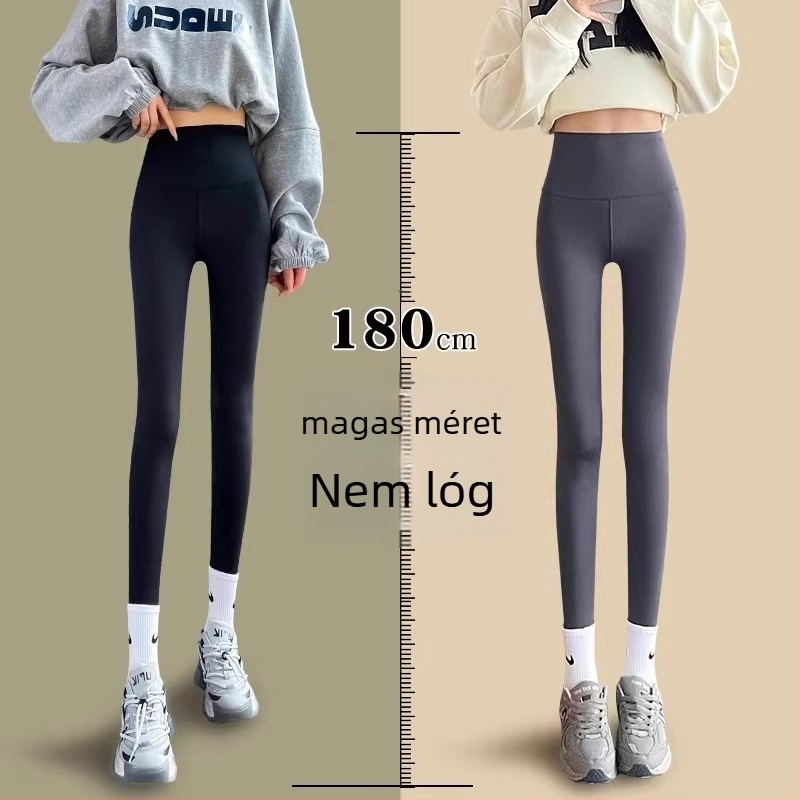Magas derekú női jóga leggings, hasformázó és fenékemelő hatással, hosszú fazon, tavasz–ősz viselésre, 2026-os modell