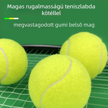 Boca tenisz visszacsatoló edző elasztikus damillal, hordozható, szintetikus rost, tartós, kezdőknek, logó nyomtatható, badminton és tenisz