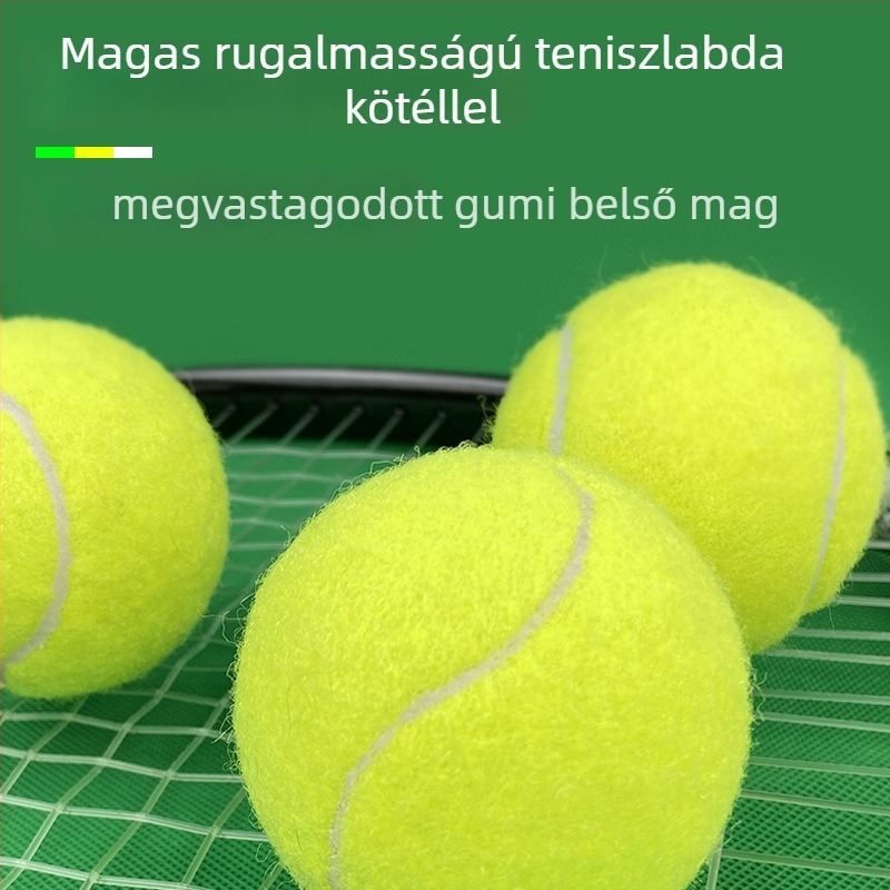 Boca tenisz visszacsatoló edző elasztikus damillal, hordozható, szintetikus rost, tartós, kezdőknek, logó nyomtatható, badminton és tenisz