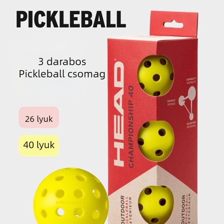 Pickleball edzőlabda - 3 dobozos csomag, anyag: selyemvirág