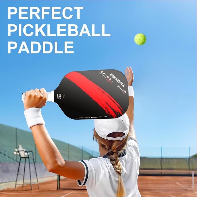 Carbon fiber pickleball ütő, matt felület, Pro Aurora (Súly: 225 g, Márka Wigbo/VIGORBALL)
