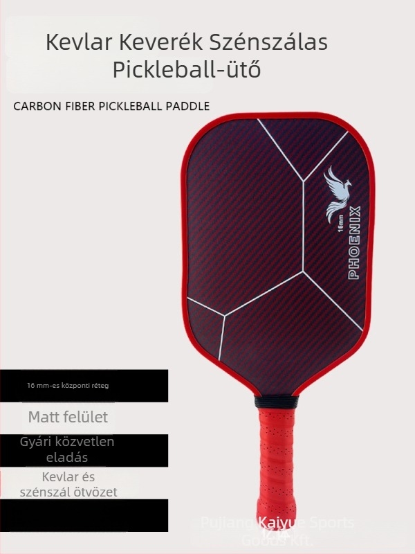 Kaiyi pickleball ütő, matt szénszálas felület, tömeg 215 g ±5