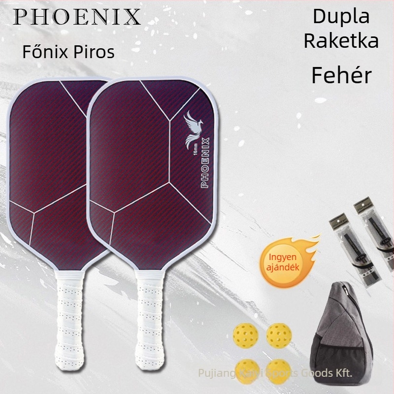 Kaiyi pickleball ütő, matt szénszálas felület, tömeg 215 g ±5