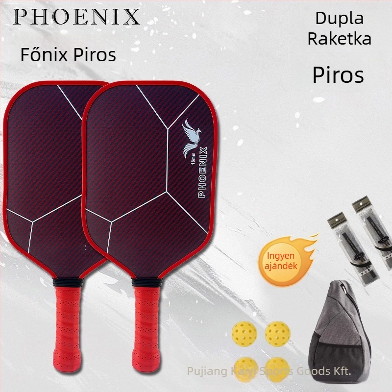 Kaiyi pickleball ütő, matt szénszálas felület, tömeg 215 g ±5
