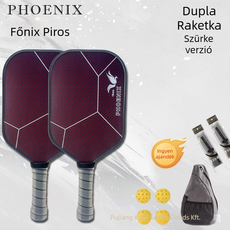 Kaiyi pickleball ütő, matt szénszálas felület, tömeg 215 g ±5