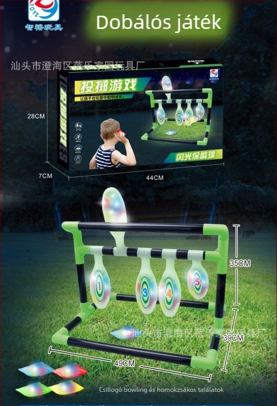 Gyermekeknek készült összecsukható íj és nyílvessző játék szívókorongos célpontokkal, műanyagból, nem elektromos, 4–6 éveseknek