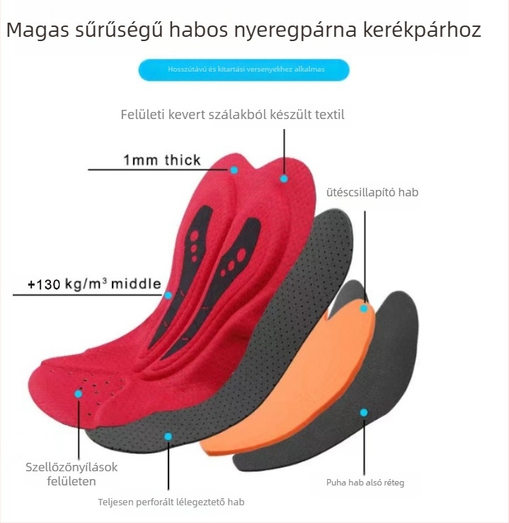 Mountain bike kerékpáros nadrág alátét szilikon csípővédővel, lélegző, ütéscsillapító