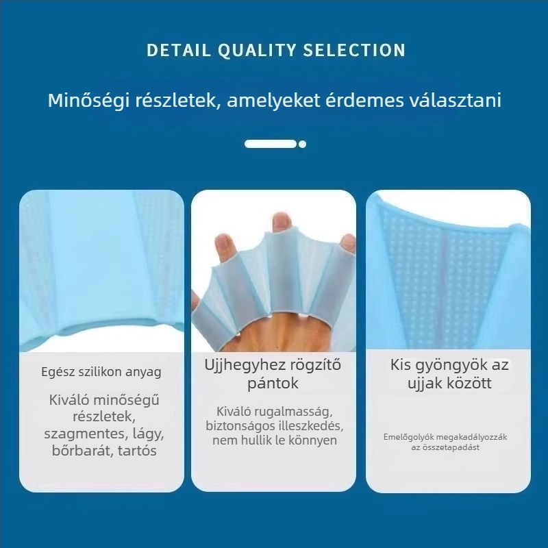Szilikon úszó kézlapátok – Pengyi, Termékszám: Silicone Swimming Flippers, Kizárólagos forrás exporthoz