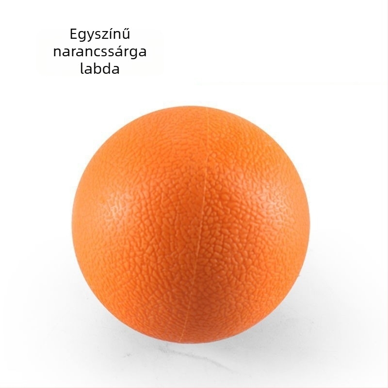 Jóga fascia gömb (földimogyoró alakú gömb) a talp és izomlazítás céljára; anyag: TPE; súly: 100 g; nem felfújható; kategória: jóga gömb