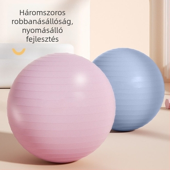 PVC jóga labda, felfújható, 900 g, terhesség alatti edzéshez és gyermekek szenzoros tréningjéhez