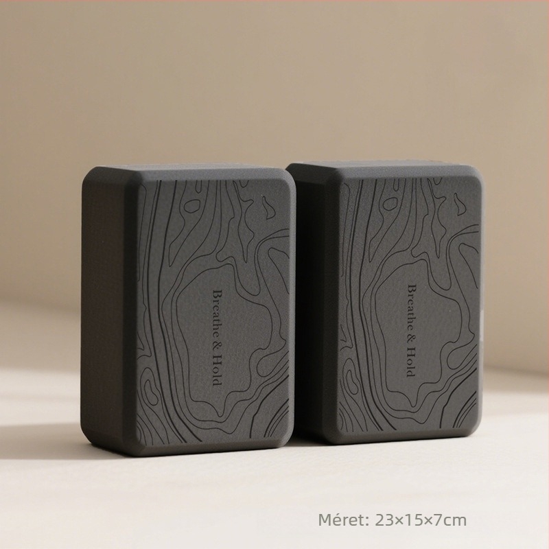 Jógablokk (EVA, 250–260 g, 7,5 mm, Magas sűrűség, Testreszabható logó)