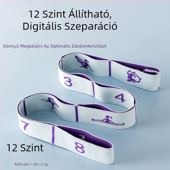Izomépítő ellenállás szalag — anyag: gumi fonal + poliészter rost; opciók: 8-grid, 10-grid, 12-grid; univerzális használat