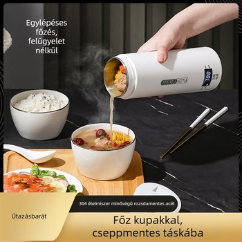 Edelle elektromos vízmelegítő pohár digitális kijelzővel, hordozható utazáshoz, 1000W alatt, kapacitás 1L alatt