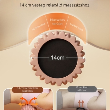 Jóga segédeszköz — masszírozó görgő kemény habból a izomlazítás és a lábak karcsúsítása érdekében (Termékkategória: nyújtó szalag/jóga kötél; Anyag: selyem virág; Kód: F97j65t5j55569)