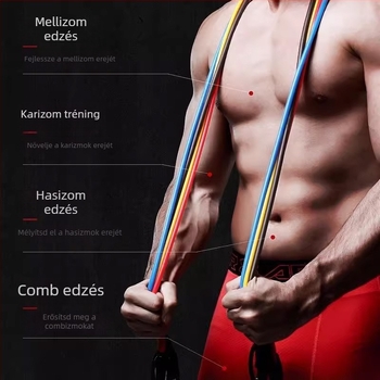 Jiupu Ellenállásháló – Otthoni fitnesz eszköz mellkas edzéshez, ideális gyerekeknek, tinédzsernek és felnőtteknek, fitness és szépség