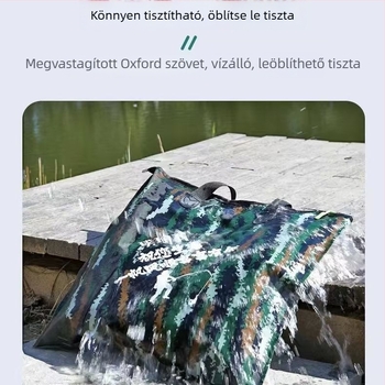 Megerősített halvédő táska, többfunkciós halászati felszerelés táska, hordozható összecsukható tote, vízálló tároló táska kültéri horgászat