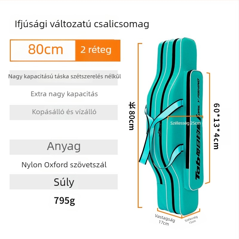 TAB Tengeri horgászat táska - Nylon anyagú, vízálló, ideális rúd, zsinór és orsó tárolására