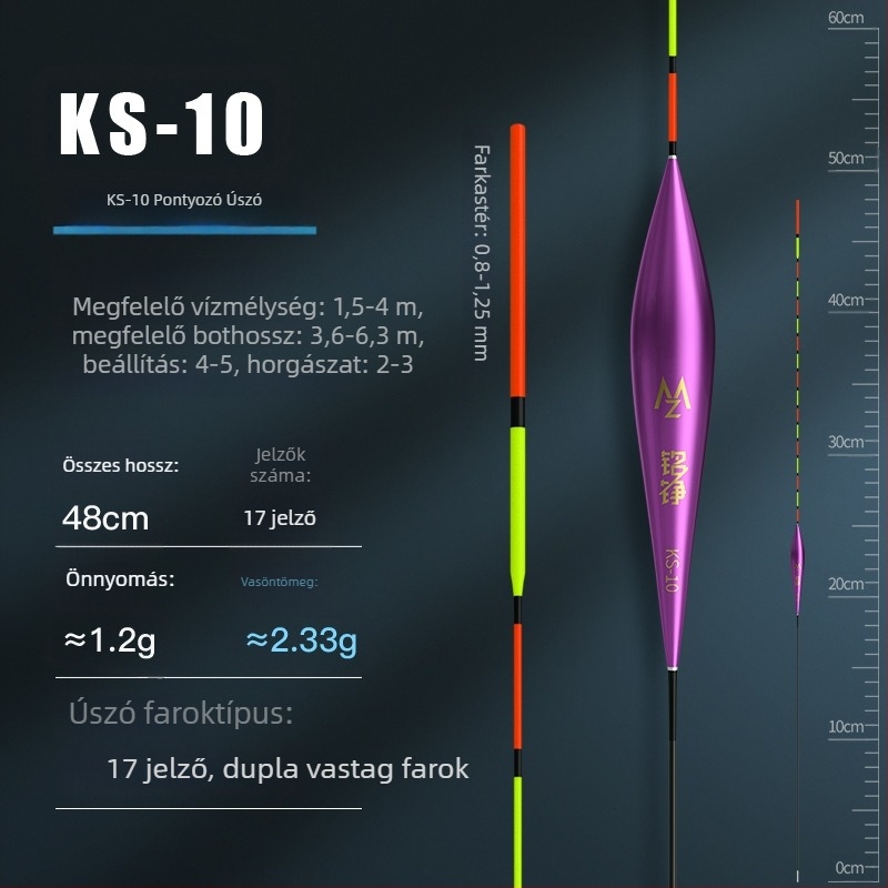 Mingzheng Nano úszó vertikális drifthez – magas érzékenységű úszó, ponty és kárász számára, versenyképes modell