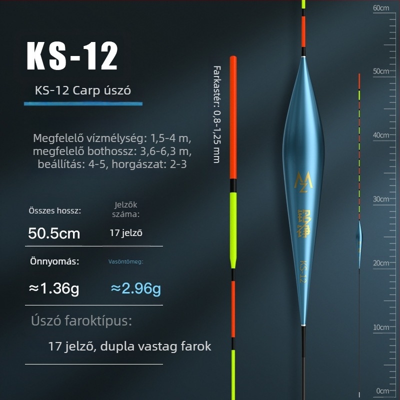 Mingzheng Nano úszó vertikális drifthez – magas érzékenységű úszó, ponty és kárász számára, versenyképes modell