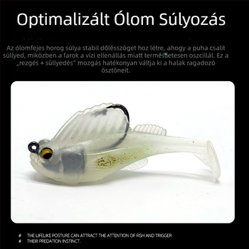 T-farkú ugró műcsali, anti-akadás funkcióval, bass, harcsa, snakehead és mandarin hal számára