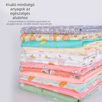 Paplanhuzat poliészter-pamut keverékből, reaktív nyomtatás és festés, testreszabható minták (csíkok, szívek, geometriák, mesefigurák, növények)