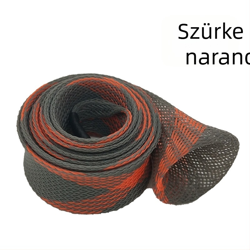 Horgászbot védőburkolat, teleszkópos, PET szövött hálós cső (Márka: Rocklure)