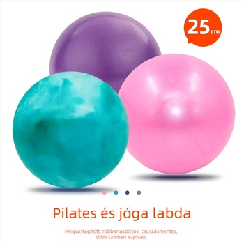 25 cm-es PVC Pilates labda, vastag falú, robbanásbiztos, matt felület, jóga és fitnesz használatra