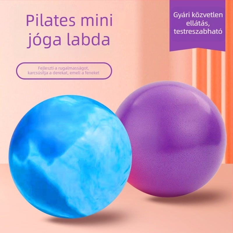 25 cm-es PVC Pilates labda, vastag falú, robbanásbiztos, matt felület, jóga és fitnesz használatra