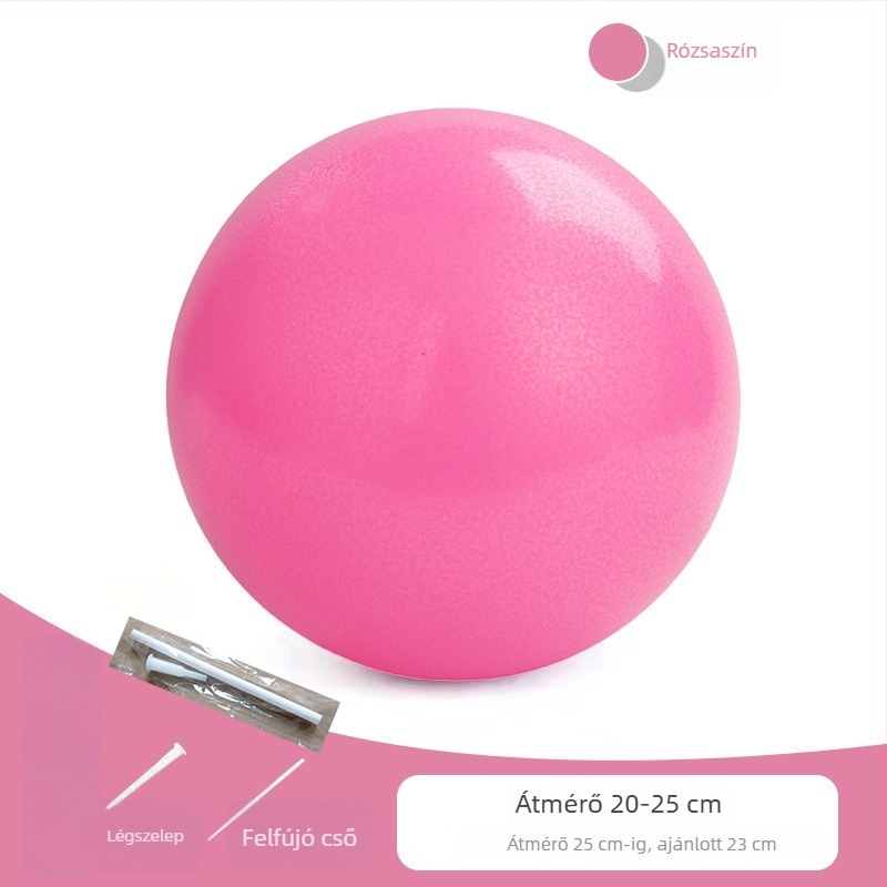 25 cm-es PVC Pilates labda, vastag falú, robbanásbiztos, matt felület, jóga és fitnesz használatra