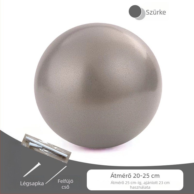 25 cm-es PVC Pilates labda, vastag falú, robbanásbiztos, matt felület, jóga és fitnesz használatra