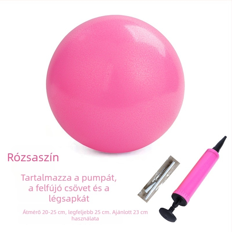 25 cm-es PVC Pilates labda, vastag falú, robbanásbiztos, matt felület, jóga és fitnesz használatra