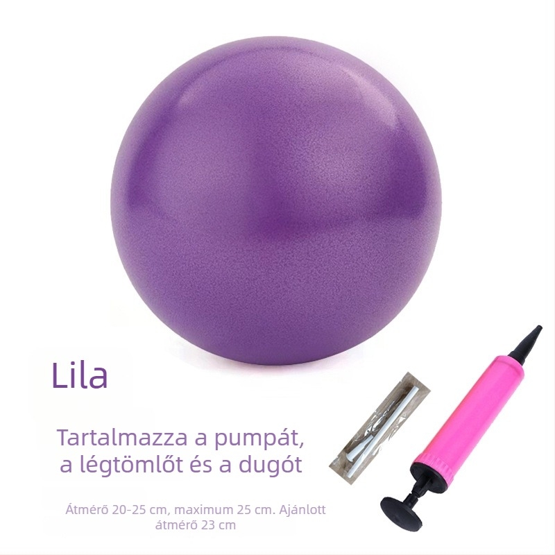 25 cm-es PVC Pilates labda, vastag falú, robbanásbiztos, matt felület, jóga és fitnesz használatra