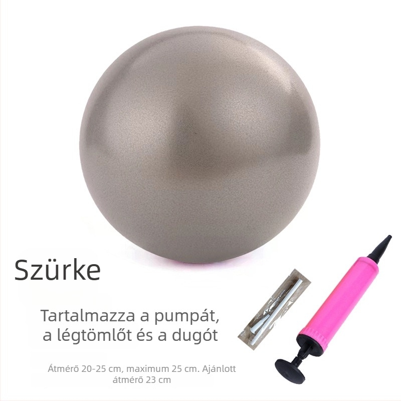 25 cm-es PVC Pilates labda, vastag falú, robbanásbiztos, matt felület, jóga és fitnesz használatra