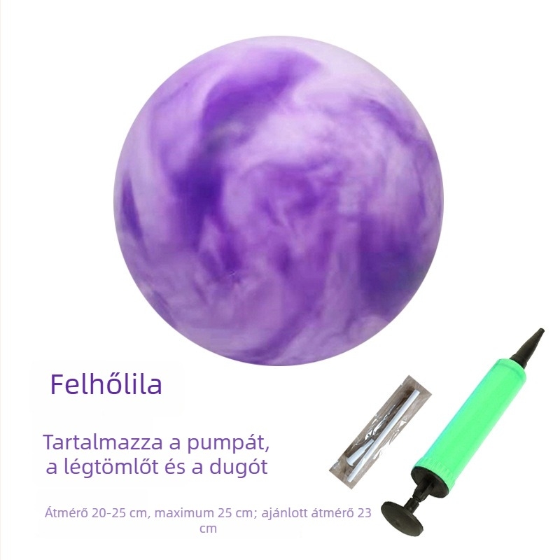 25 cm-es PVC Pilates labda, vastag falú, robbanásbiztos, matt felület, jóga és fitnesz használatra