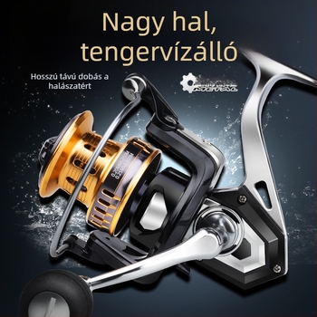 Hasda horgászorsó, teljesen fém felépítésű, sós vízálló, hosszú hatótávú tengeri horgászat, modell 10000